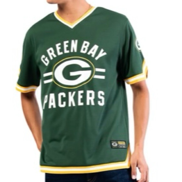 NFL Other - NFL Team Apparel GREEN BAY PACKERS Men’s Jersey Stripe V-Neck XL